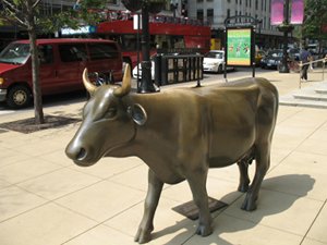 20070530 Bronze cow cast