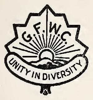 General Federation of Women's Clubs 1902 logo in Official Directory of the Women's Clubs of Chicago (IA officialdirector00unse 0) (page 29 crop)