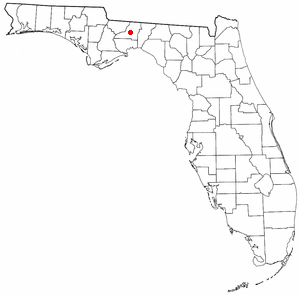 Location of Chaires, Florida