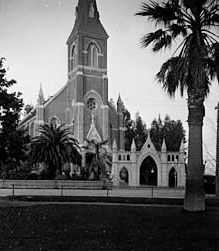 Holy Cross Church at Santa Cruz circa 1900 Keystone-Mast