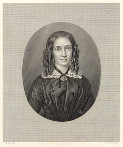 Monochrome portrait of a woman