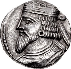 Coin of Artabanus III of Parthia (cropped), Seleucia mint