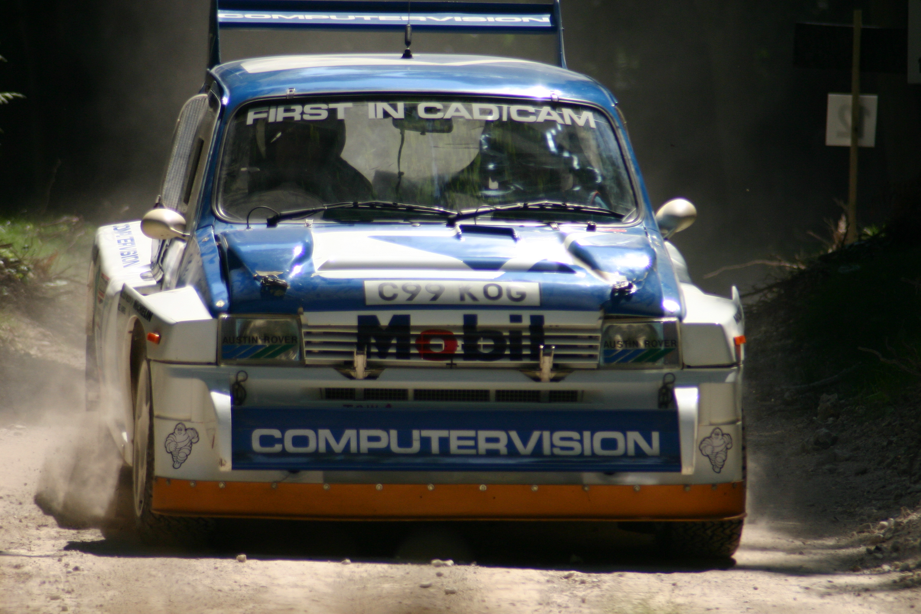 The MG Metro 6R4 rally car, developed by Williams.
