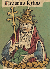 Nuremberg Chronicle f 232v Urbanus VI