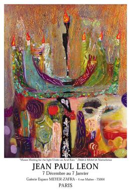 Poster of Paris Art Exhibit and cover of Art Book ¨Heritage¨by Jean Paul Leon