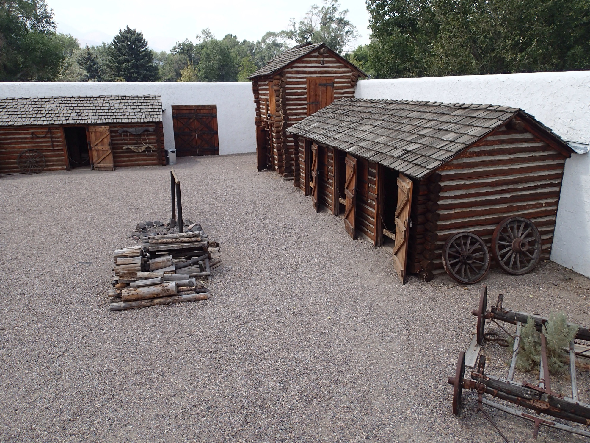 Image Fort Hall Replica, Courtyard, Pocatello ID