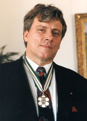 Nuytten receiving the Order of British Columbia in 1992