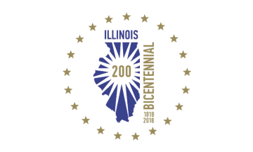 Illinois Bicentennial Flag