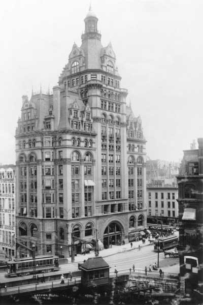 Pabst Building Wisconsin Ave. pre-1908 B&W 720full