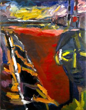 Red Sea, oil on canvas, 1985