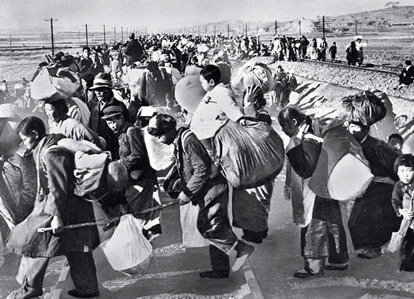 Dél-koreai menekültek mid-1950