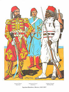 Sudanese Battalion in Mexico 1863-1867, fighting for Maximilian I