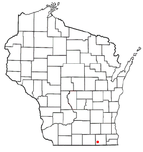 Location of Darien (town), Wisconsin