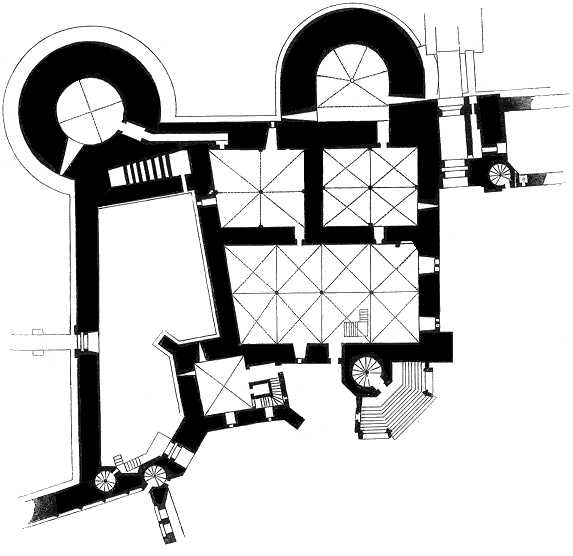 Pierrefonds Donjon Ground Floor Plan
