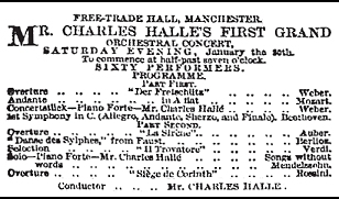 Hallé-first-concert