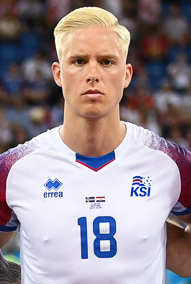 Iceland national football team World Cup 2018 (cropped) Magnússon.jpg