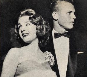Karen Sharpe and Tab Hunter, 1954