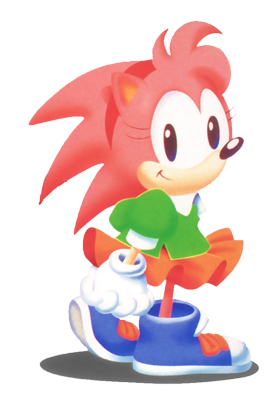 Amy Rose (1993) + Amy Rose (1998) + Sonic (1991) + Sonic (1998