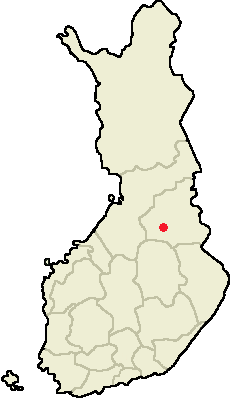 Location of Paltamo in Finland