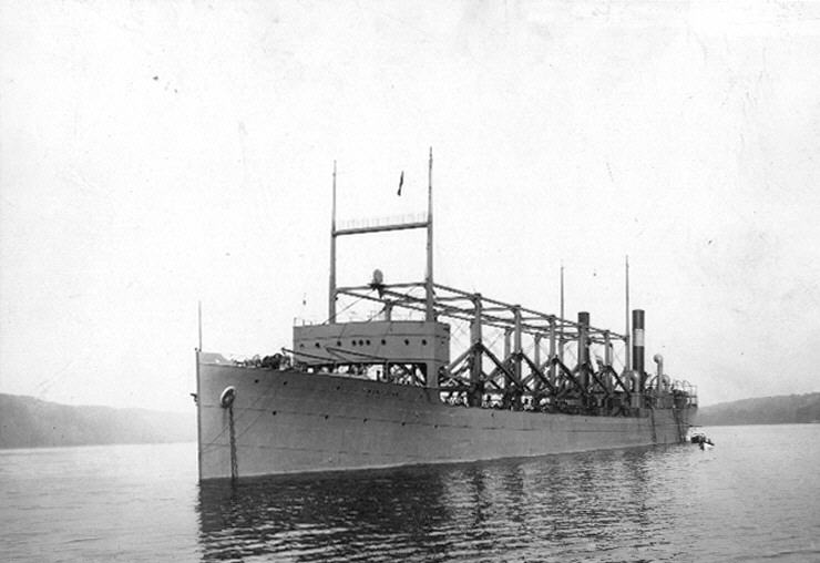 USS Cyclops in Hudson River 19111003