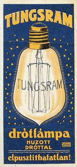 Tungsram advertisement