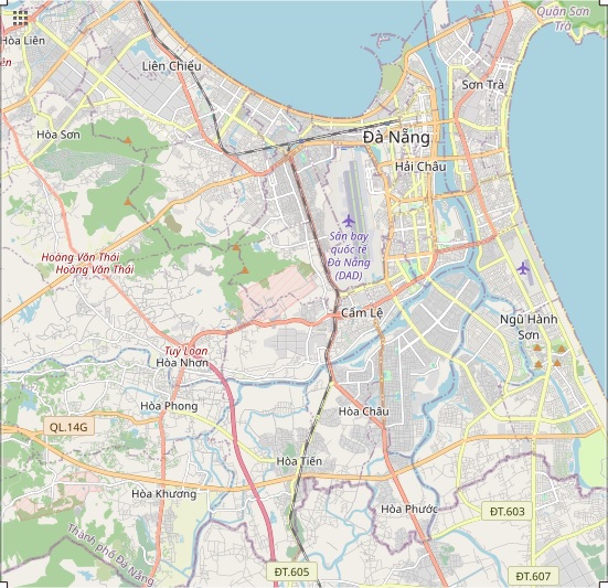 OSM Da Nang central map