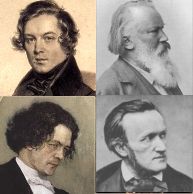 Schumann-brahms-rubinstein-wagner