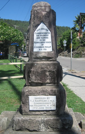 Australia nsw brooklyn obelisk