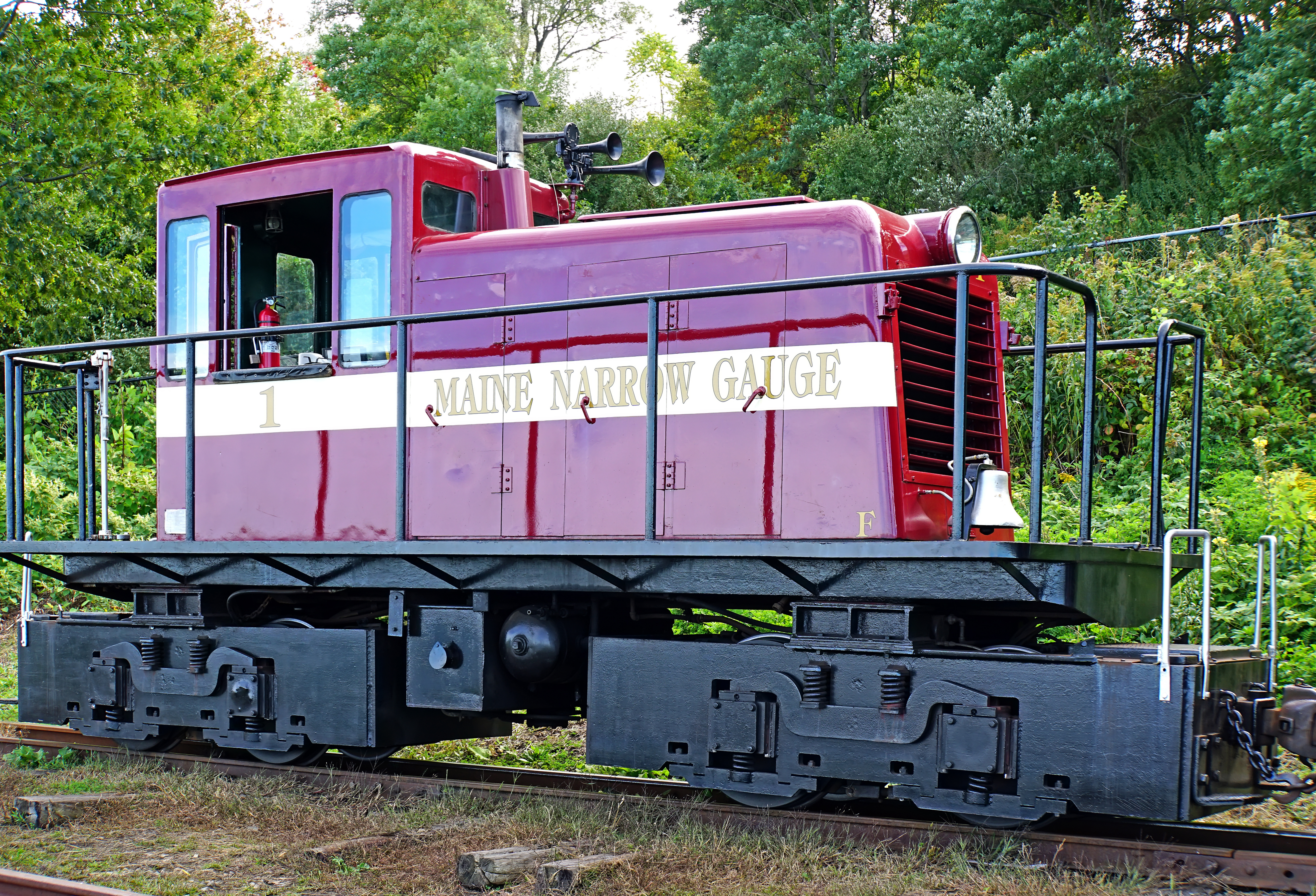 No. 1 at the Maine Narrow Gauge Railroad, Portland - October 2022.jpg