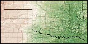 Oklahoma relief map