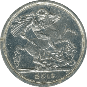 British twenty pound coin 2013 reverse.png