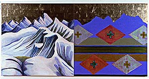 Kay WalkingStick, Wallowa Mountains Memory, Variations, 2004