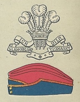 Glamorgan Yeomanry badge and service cap