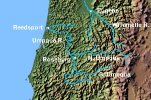 Umpqua River basin area