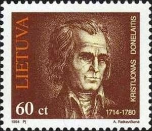 Kristijonas Donelaitis 1994 Lithuanian stamp