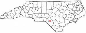 Location within the state of North Carolina