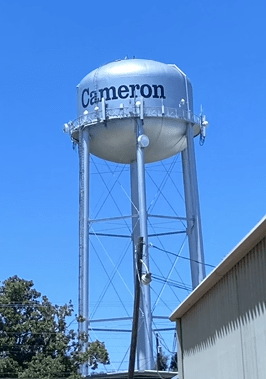 Cameron water tower