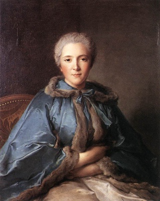Jean-Marc Nattier, The Comtesse de Tillières (1750; before retouching) - 02
