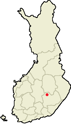 Location of Pieksamaki in Finland