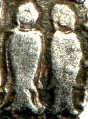 Medieval Pandya royal insignia from a Chola coin