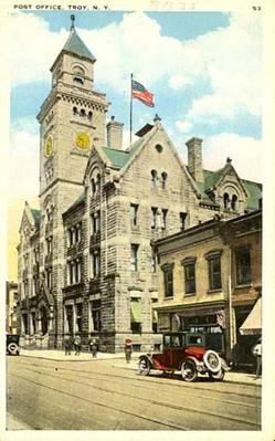 Old Troy, NY, post office building