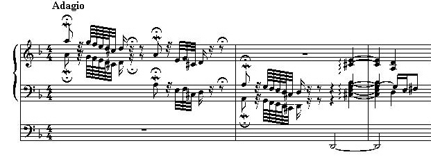 Bach Toccata d-moll BWV 565 begin
