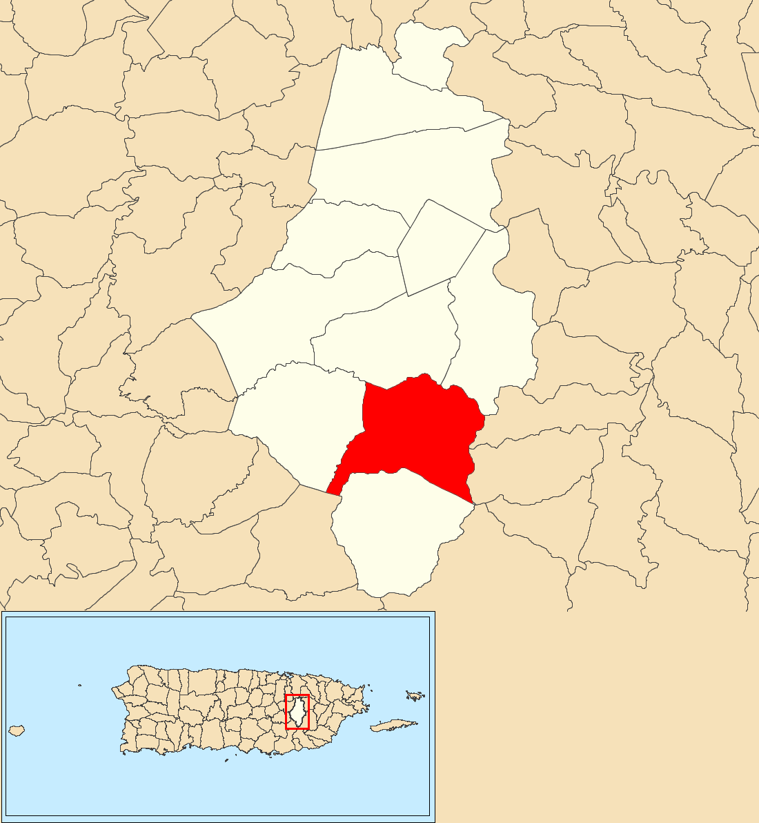 Image Borinquen, Caguas, Puerto Rico locator map