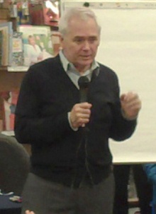 Brown at a Naperville, Illinois bookstore in April 2011
