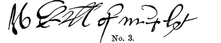 3rd earl william signature