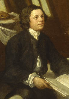 David Mallet (writer) - Captain Lord George Graham, 1715-47, in his Cabin (cropped)