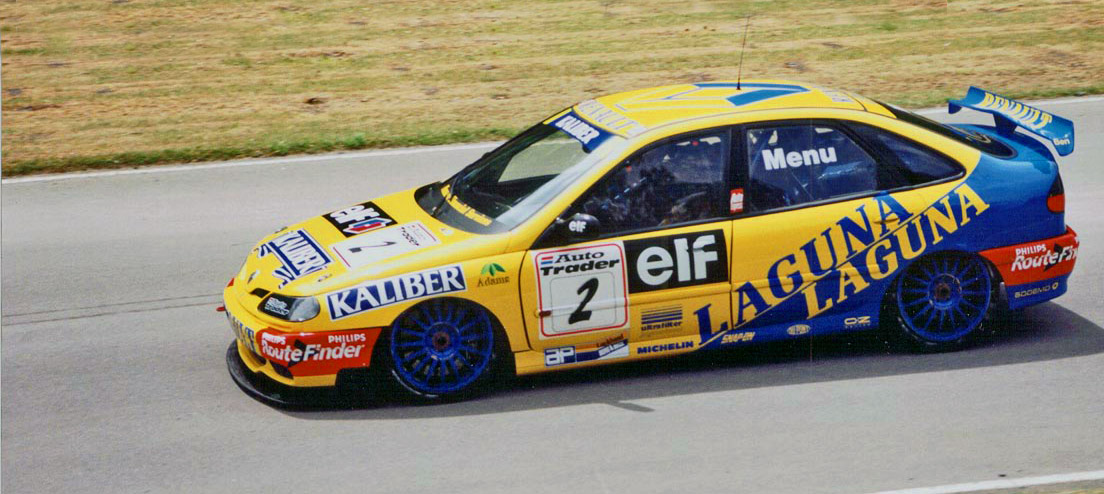 The Williams-engineered Renault Laguna BTCC car.
