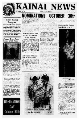 Kainai News Oct 15 1968