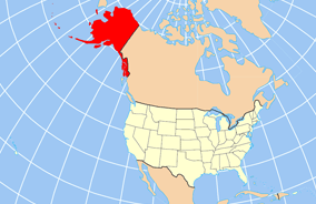 Map of USA AK full