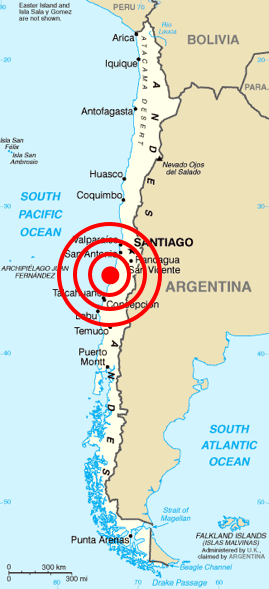 2010 Chile earthquake epicenter